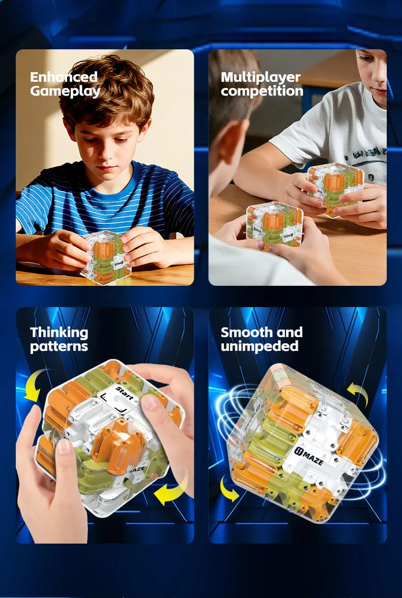 3D Maze Puzzle Cube – Brain Teaser Fidget Toy