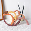 Rainbow Arch Bridge Wooden Building Blocks for Kids