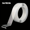 Roll of white nano double-sided tape measuring 5m or 196.9 inches with a 2cm or 0.79in width.