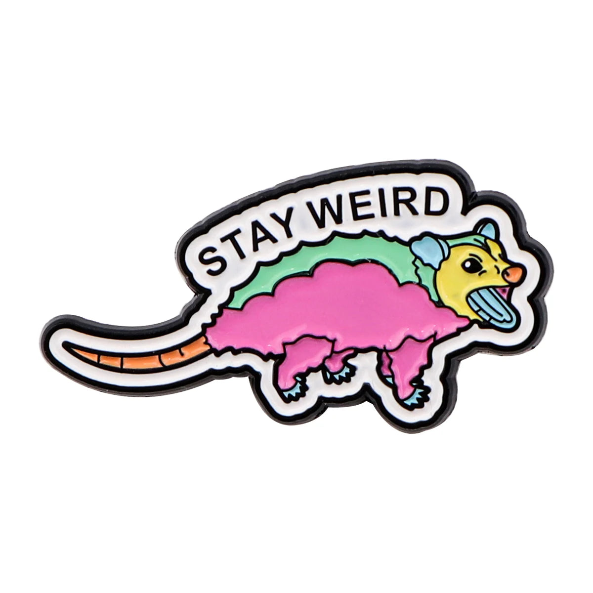 Cute Opossum Enamel Pin