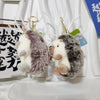 Cute Plush Hedgehog Keychain — Soft Stuffed Keyring for Bags & Keys