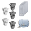 Gold Metal Snap Clasps for Handbags, Purses, and DIY Craft Projects