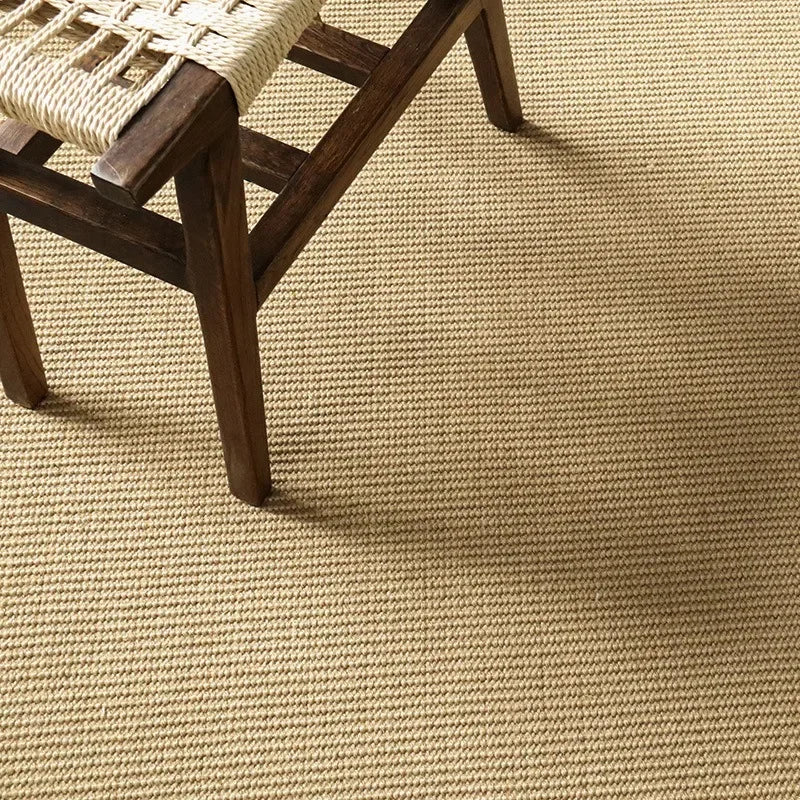 Minimalist Faux Sisal Jute Rug with Anti-Slip Backing
