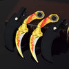 Blue Dragon Claw Folding Knife Model - 18cm Collectible Tactical Karambit