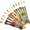 Rainbow Gradient Embroidery Thread Set - 12 Spools