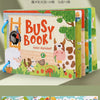A set of 10 pages of a Busy Book for toddlers featuring alphabet letters and matching games