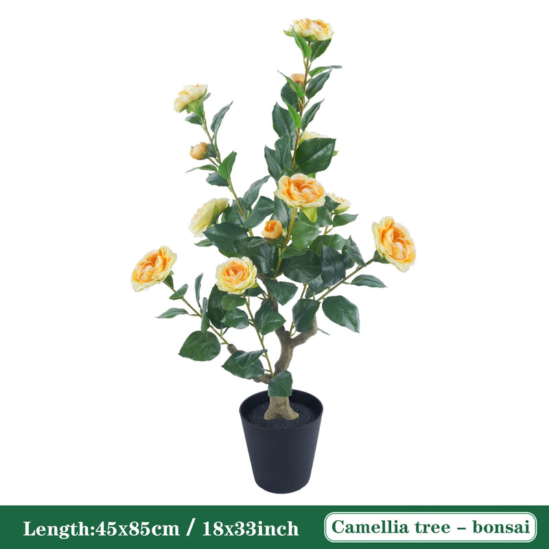 Árbol Topiario de Camelia de 85 cm con Maceta Decorativa