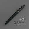 A black Uni ZENTO quick-dry gel pen is shown diagonally against a gray background, with the size marked as 0.5mm.