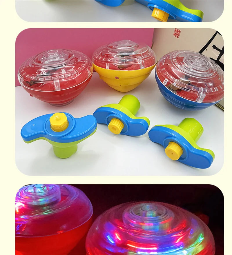 Musical Light-Up Spinning Top with Launcher