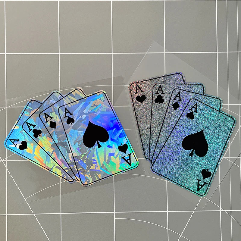 Poker Card Vinyl Decal for Motorcycles & Cars