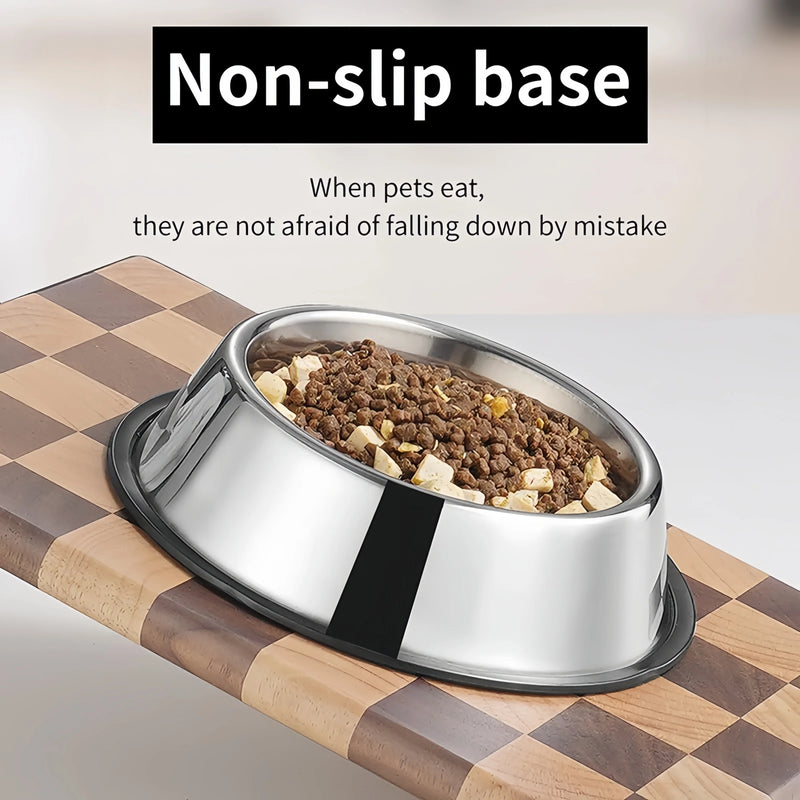 Stainless Steel Pet Feeding & Water Bowl