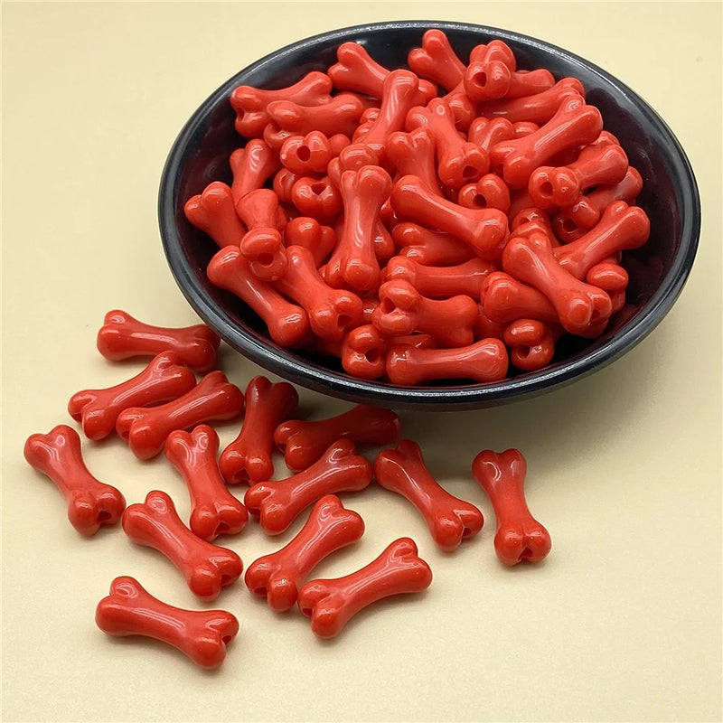 Bone-Shaped Acrylic Beads for Jewelry Making