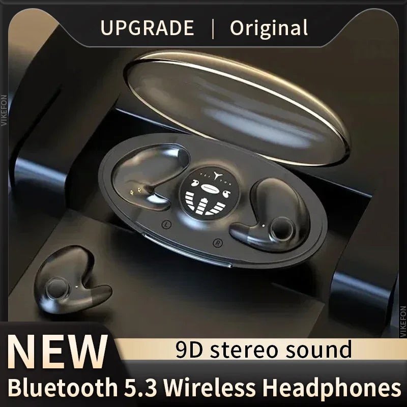 Invisible TWS Bluetooth Earbuds with Charging Case