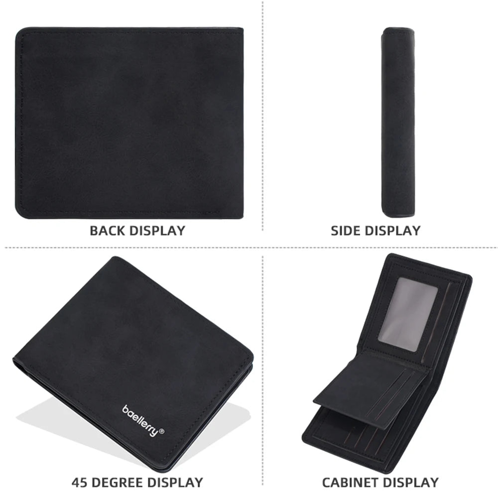 Minimalist Card Holder Wallet for Men with Multiple Slots