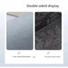 Double-sided display showing a crisp crystal velvet texture and a point plastic particle bottom