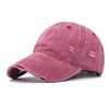 Casquette de baseball en coton lavé vintage
