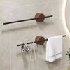 Adjustable Wood Towel Rack