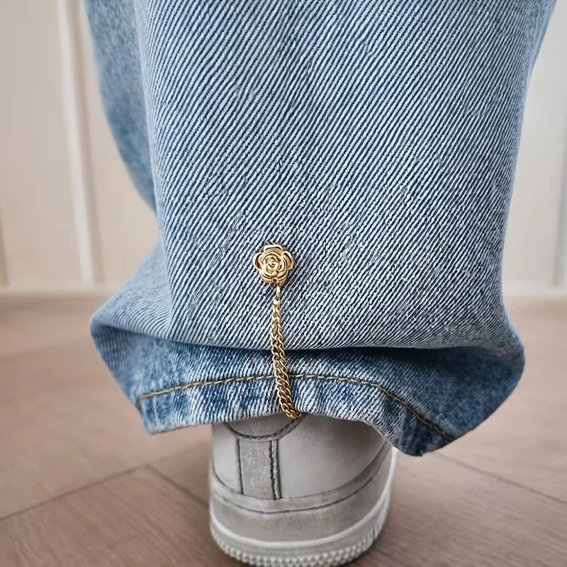 Camellia Design Adjustable Clothing Buckles