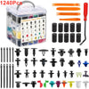 Assorted plastic push rivets for auto trim, bumper, and panel fastening, including various sizes and colors.