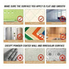Image showing various surfaces to avoid for application, including powder coated walls and irregular surfaces.