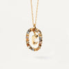 925 Sterling Silver Initial Letter Pendant Necklace