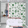 Green Leaves PEVA Shower Curtain