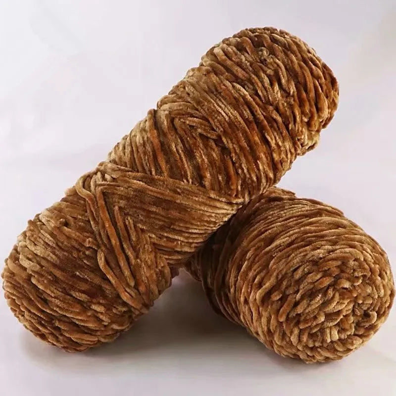 Soft Chenille Yarn for Knitting and Crochet