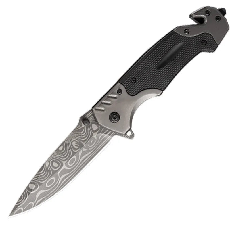 Stainless Steel Folding Pocket Knife for Outdoor Adventures