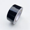 Roll of glossy black vinyl wrap strip for car trim and protection