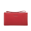Slim PU Leather Zip-Around Wallet with Card and Phone Pockets