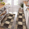 Modern Checkered Pattern Soft Floor Mat – Non-Slip & Washable