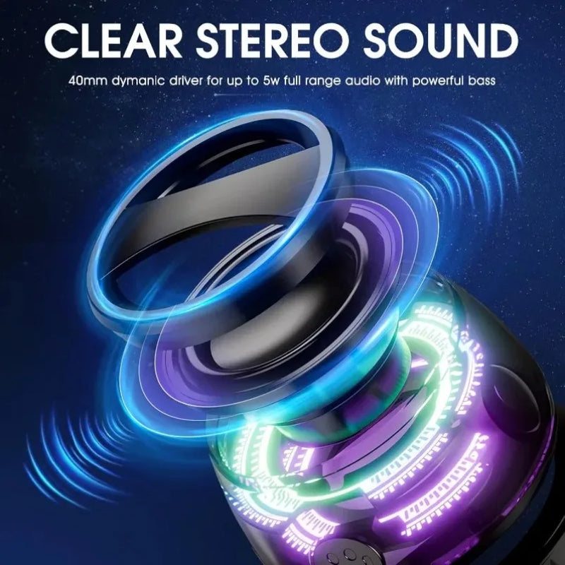 Altavoz Bluetooth Mini Magnético con Luces RGB