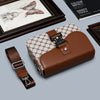 Men's Jacquard Crossbody Bag with Waterproof Finish