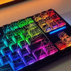 Black Spider Side-Printed Translucent Keycaps for Mechanical Keyboards