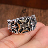 Bague Croix Punk Ajustable pour Hommes