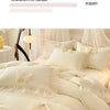Princess Chiffon Duvet Cover with Romantic Ruffles