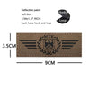 Luminous Reflective German Eagle Patch with Hook-and-Loop Backing