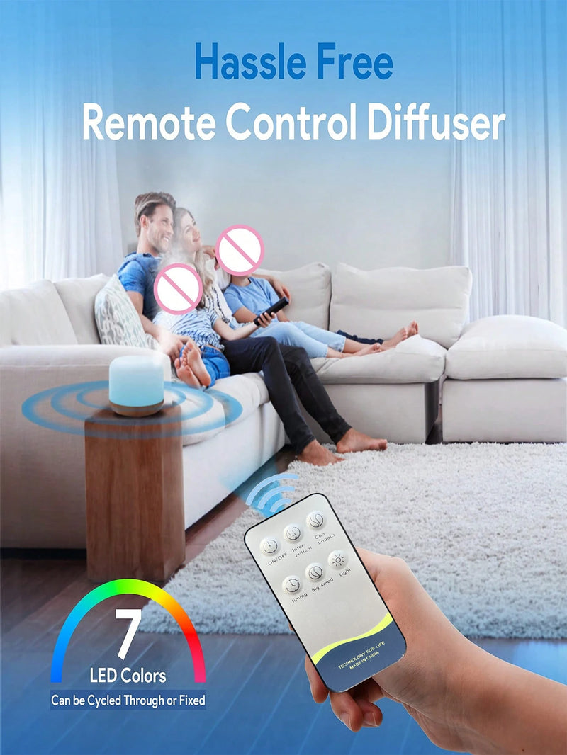 500ml Ultrasonic Essential Oil Diffuser with Remote Control