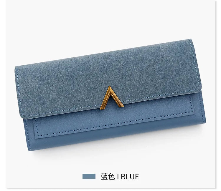 Women's Tri-Fold PU Leather Wallet with Coin Pocket