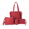 4-Piece PU Leather Crossbody Bag Set