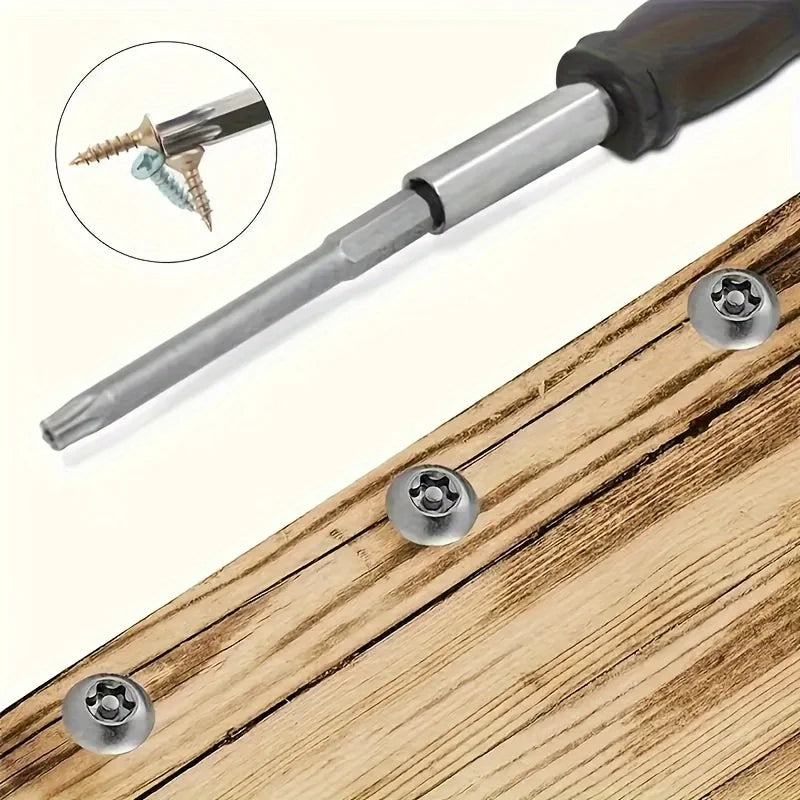 11-Piece Precision Torx Bit Set - S2 Alloy Steel, T6-T40, Long Reach