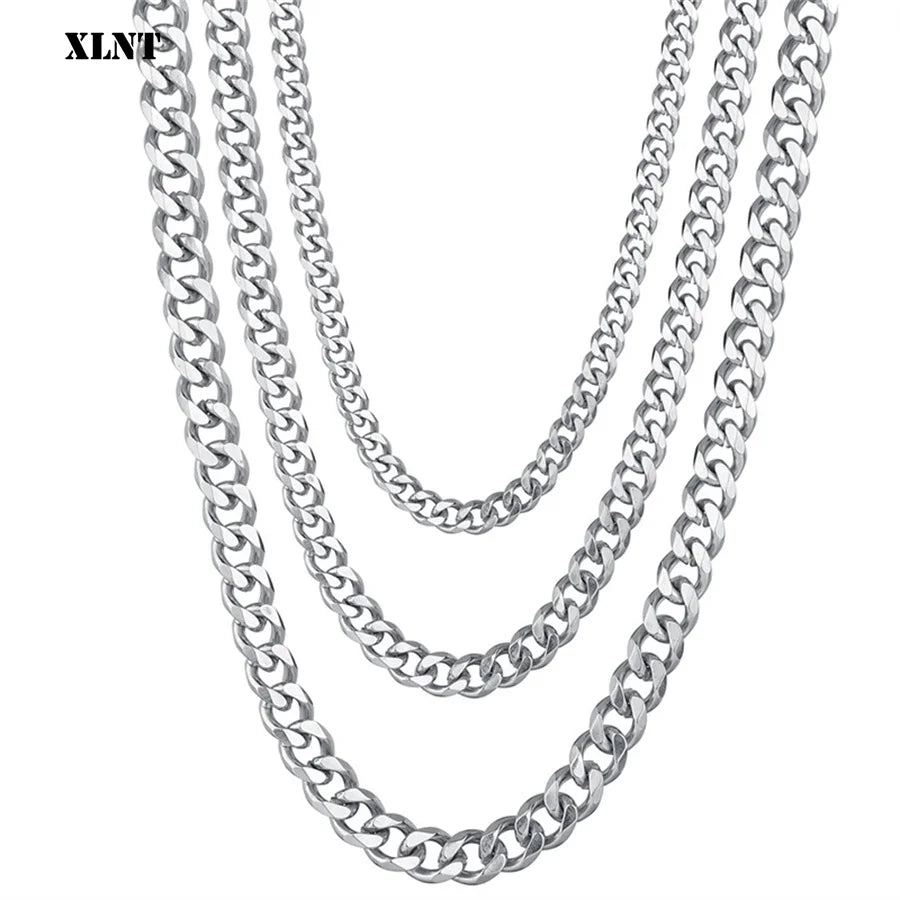 Classic Stainless Steel Cuban Link Necklace