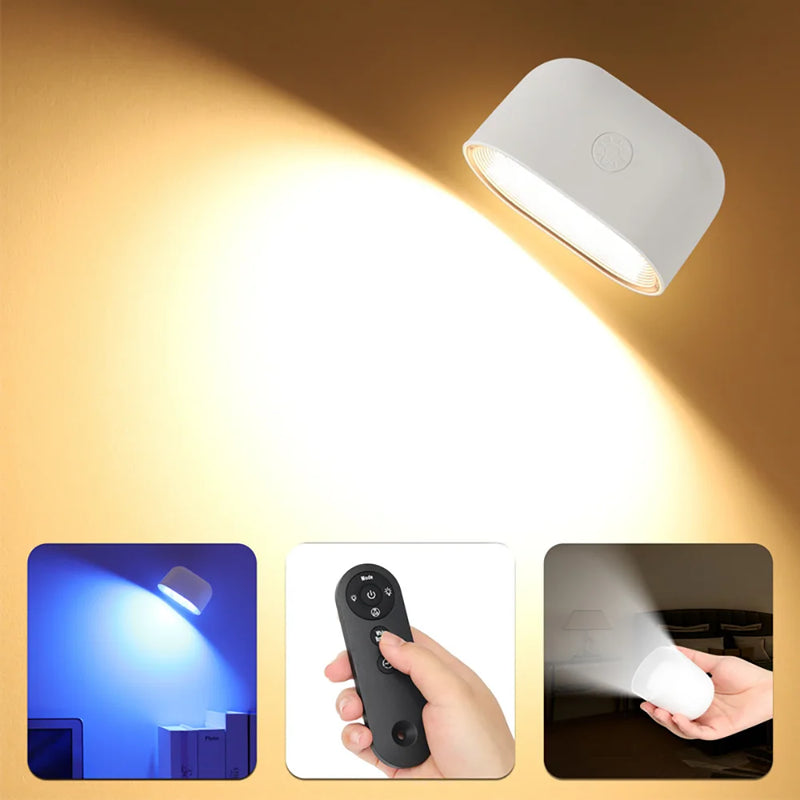 Magnetische LED-Wandleuchte mit Fernbedienung und RGB-Beleuchtung