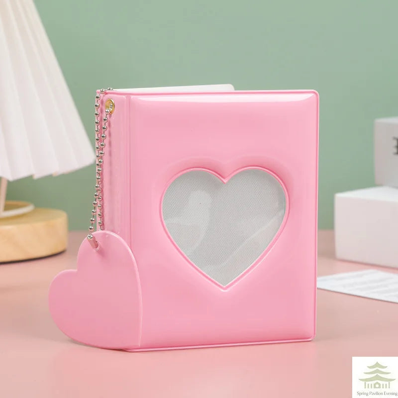 Heart-Shaped Photo Card Holder with 32 Pockets
