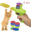 Interactive Cat Toy Launcher with Flying Discs