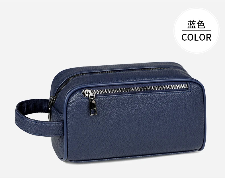 Men's PU Leather Casual Crossbody Clutch Bag