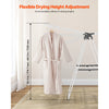 Adjustable Rollable Clothes Drying Rack with Sock Clips