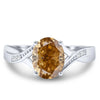 Anillo Encantador de Moissanita con Diseño de Hada en Plata de Ley 925