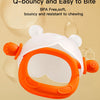 Bunny-Shaped Silicone Teether with Full-Hand Grip for Babies