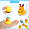 Assorted Mini Rubber Duckies for Bath and Pool Fun